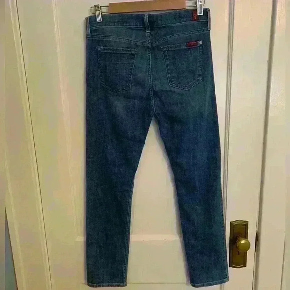 7 Seven for All Mankind, the Relaxed Skinny Light Washed Jeans, Womens Size 25 - Picture 5 of 9